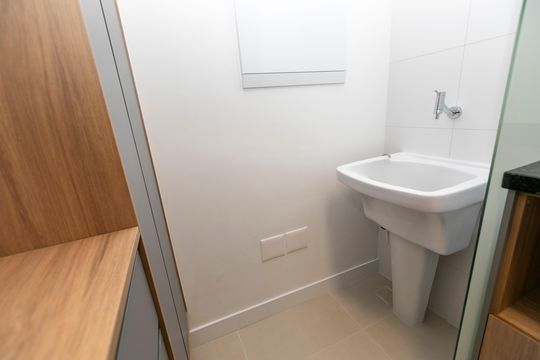Área de serviço de apartamento para alugar com 1 quarto, 46m² em Centro, Campinas