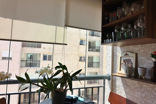 Sala Sacada  de apartamento à venda com 2 quartos, 59m² em Planalto, São Bernardo do Campo