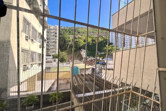 Sala - vista de apartamento à venda com 3 quartos, 100m² em Botafogo, Rio de Janeiro