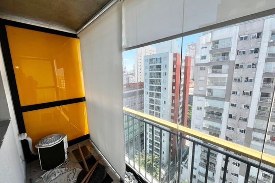 Varanda da Sala de apartamento à venda com 1 quarto, 40m² em Santana, São Paulo
