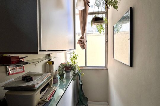 Sala de apartamento à venda com 1 quarto, 37m² em Botafogo, Rio de Janeiro