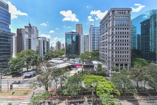 Suíte - Vista de apartamento para alugar com 2 quartos, 70m² em Cidade Monções, São Paulo