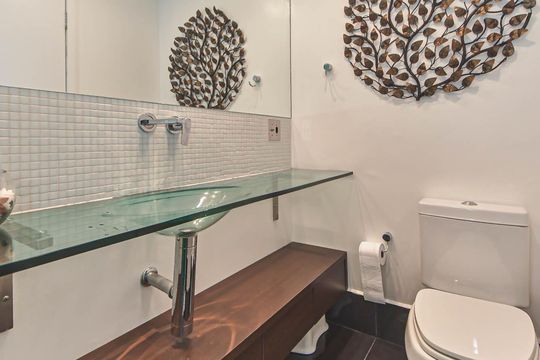 Banheiro Social de apartamento para alugar com 2 quartos, 70m² em Cidade Monções, São Paulo
