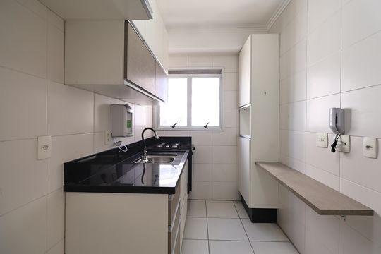 Cozinha de apartamento à venda com 3 quartos, 86m² em Vila Gilda, Santo André