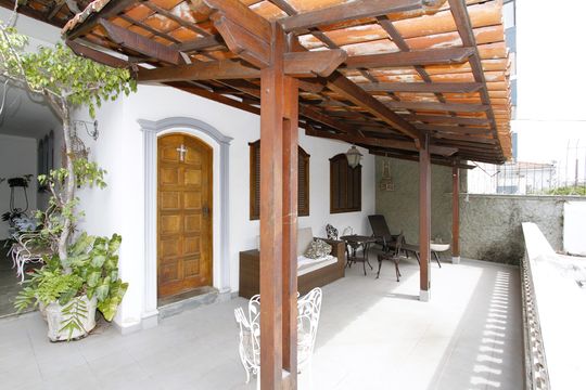 Varanda da Sala de casa à venda com 6 quartos, 440m² em Prado, Belo Horizonte