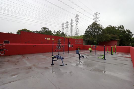 Área Comum - Espaço Fitness de apartamento à venda com 2 quartos, 54m² em Jardim Alvorada, Santo André