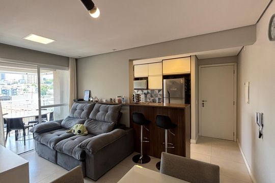 Sala de apartamento à venda com 2 quartos, 59m² em Vila Sao Pedro, Santo André
