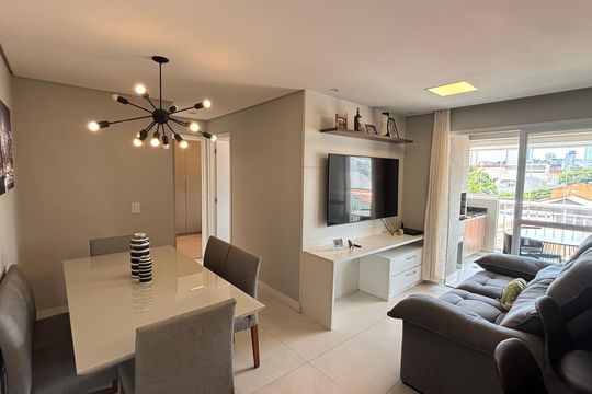 Sala de apartamento à venda com 2 quartos, 59m² em Vila Sao Pedro, Santo André