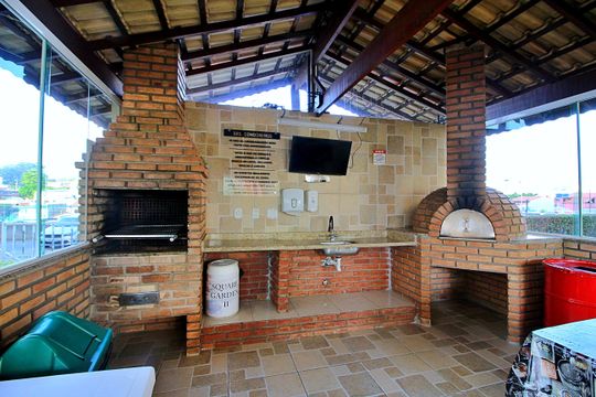 Área comum - Churrasqueira de apartamento à venda com 2 quartos, 50m² em Parque Erasmo Assunção, Santo André