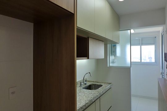 Cozinha  de apartamento à venda com 1 quarto, 55m² em Vila Lusitania, São Bernardo do Campo