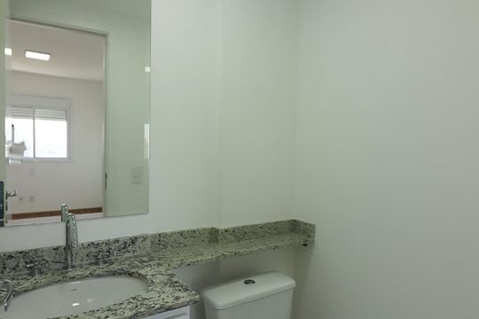 Lavabo  de apartamento à venda com 1 quarto, 55m² em Vila Lusitania, São Bernardo do Campo
