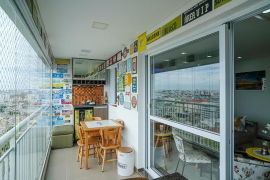 Varanda gourmet de apartamento à venda com 3 quartos, 125m² em Boa Vista, São Caetano do Sul