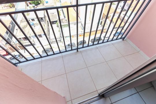 Varanda da Sala de apartamento à venda com 2 quartos, 60m² em Vila Carmosina, São Paulo