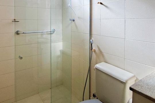 Banheiro da Suíte de apartamento à venda com 3 quartos, 78m² em Santa Efigênia, Belo Horizonte