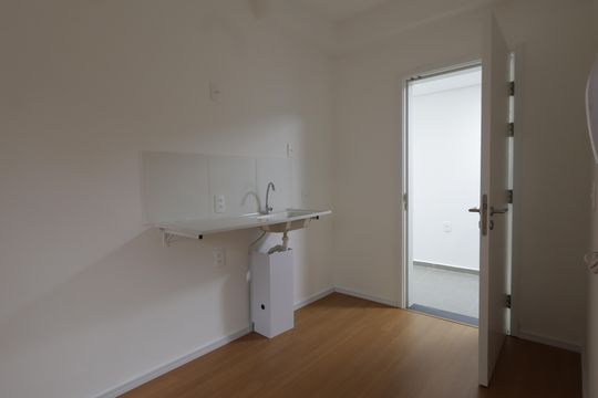 Cozinha de kitnet/studio à venda com 1 quarto, 17m² em Jardim Monte Kemel, São Paulo