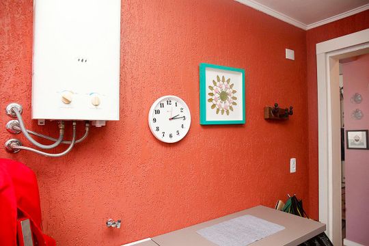 Cozinha de kitnet/studio à venda com 1 quarto, 32m² em Centro Histórico, Porto Alegre