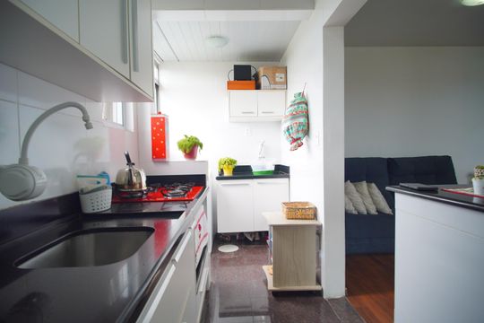 Cozinha de apartamento à venda com 3 quartos, 93m² em Rio Branco, Novo Hamburgo