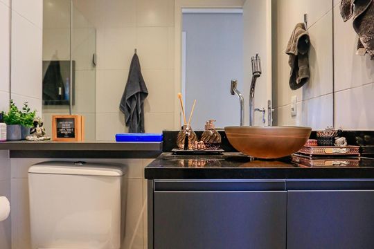 Banheiro Social de apartamento para alugar com 3 quartos, 67m² em Instituto de Previdência, São Paulo