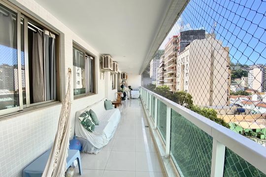 Varanda  de apartamento à venda com 2 quartos, 113m² em Copacabana, Rio de Janeiro