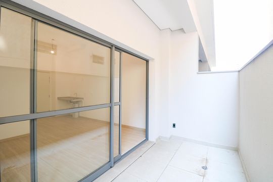 Varanda de apartamento à venda com 1 quarto, 33m² em Brooklin, São Paulo