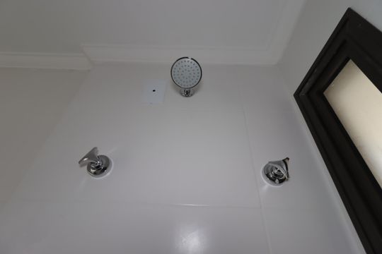 Banheiro Social - Chuveiro de apartamento à venda com 2 quartos, 55m² em Parque das Nações, Santo André