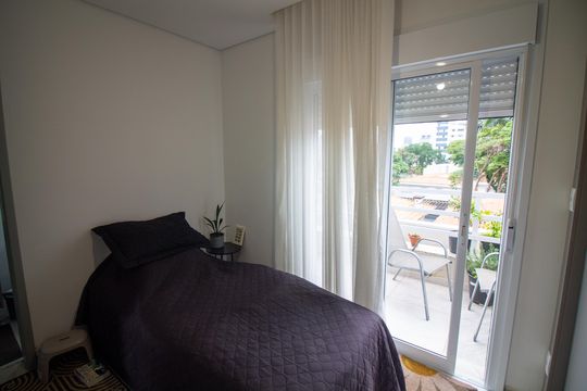 Suíte  de apartamento à venda com 1 quarto, 26m² em Chácara Santo Antônio (zona Sul), São Paulo