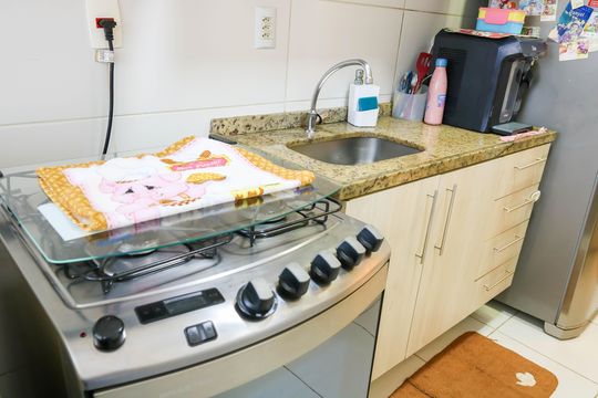 Cozinha de apartamento à venda com 3 quartos, 67m² em Engenho de Dentro, Rio de Janeiro