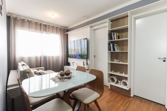 Sala de apartamento para alugar com 2 quartos, 38m² em Jardim Lideranca, São Paulo