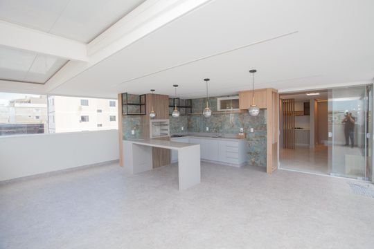 Área gourmet de apartamento para alugar com 3 quartos, 280m² em Cabral, Contagem