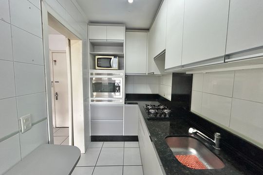 Cozinha de apartamento à venda com 1 quarto, 50m² em Ideal, Novo Hamburgo