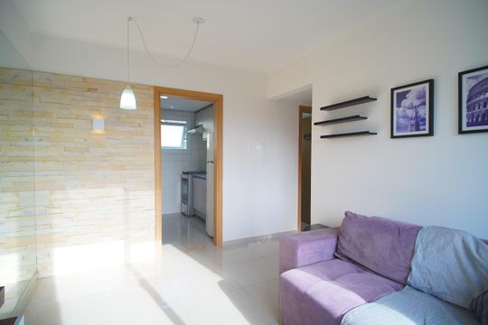 Sala de apartamento à venda com 2 quartos, 50m² em Vila Nova, Novo Hamburgo