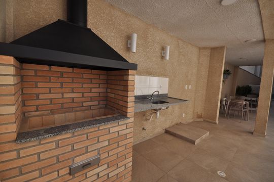 Área comum - Churrasqueira de apartamento para alugar com 1 quarto, 29m² em Parque Vitoria, São Paulo