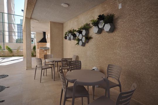 Área comum - Churrasqueira de apartamento para alugar com 1 quarto, 29m² em Parque Vitoria, São Paulo