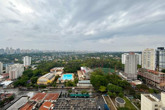 Vista da Cobertura de kitnet/studio à venda com 1 quarto, 24m² em Santo Amaro, São Paulo