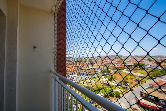 Varanda da sala de apartamento à venda com 3 quartos, 54m² em Vila Homero Thon, Santo André