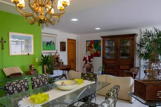 Sala de apartamento para alugar com 3 quartos, 216m² em Recreio dos Bandeirantes, Rio de Janeiro