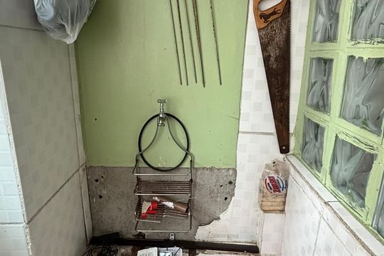 Área de Serviço de apartamento à venda com 2 quartos, 49m² em Parque Erasmo Assunção, Santo André