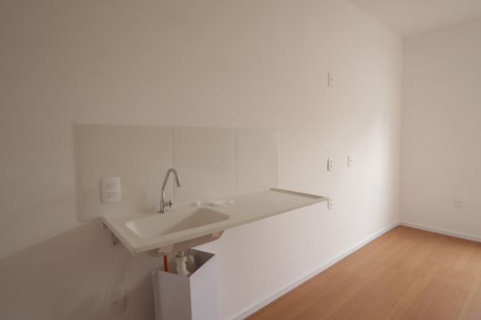 Cozinha de apartamento à venda com 1 quarto, 17m² em Jardim Monte Kemel, São Paulo