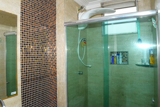 Banheiro de apartamento à venda com 2 quartos, 80m² em Dom Silvério, Belo Horizonte