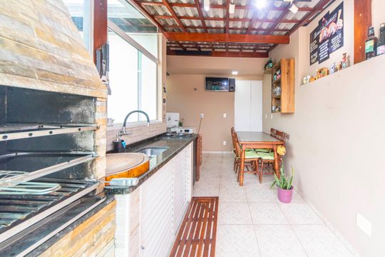 Cobertura e Área Gourmet de apartamento à venda com 2 quartos, 90m² em Vila Linda, Santo André