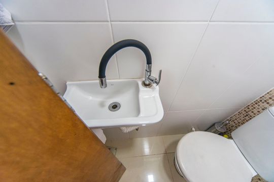 Lavabo da Cobertura de apartamento à venda com 2 quartos, 90m² em Vila Linda, Santo André
