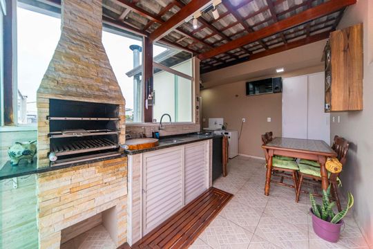 Cobertura e Área Gourmet de apartamento à venda com 2 quartos, 90m² em Vila Linda, Santo André