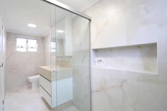 Banheiro da Suíte de casa à venda com 3 quartos, 132m² em Jardim Vera Cruz, São Paulo