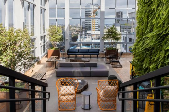 Terraço de kitnet/studio para alugar com 1 quarto, 40m² em Pinheiros, São Paulo