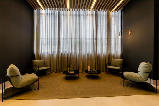 Área comum de kitnet/studio para alugar com 1 quarto, 40m² em Pinheiros, São Paulo