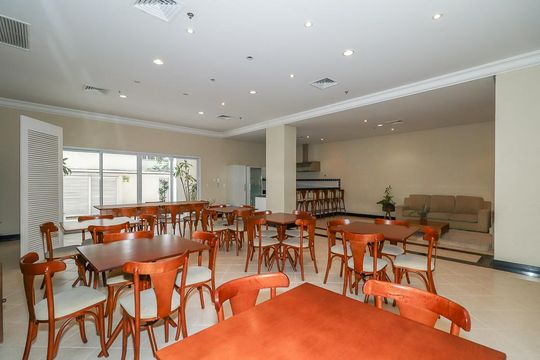 Área comum - Salão de festas de apartamento para alugar com 1 quarto, 104m² em Moinhos de Vento, Porto Alegre