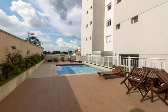 Área comum - Piscina de apartamento à venda com 3 quartos, 90m² em Vila Apiai, Santo André