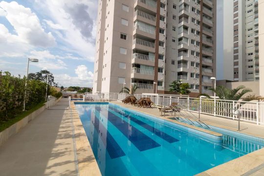 Área comum - Piscina de apartamento à venda com 3 quartos, 90m² em Vila Apiai, Santo André