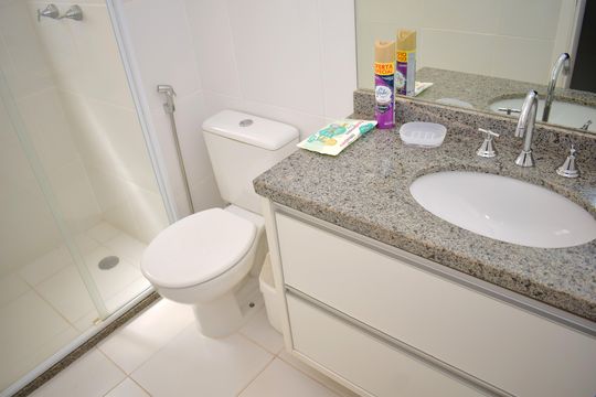 Banheiro da Suíte 1 de apartamento para alugar com 4 quartos, 128m² em Vila do Golfe, Ribeirão Preto