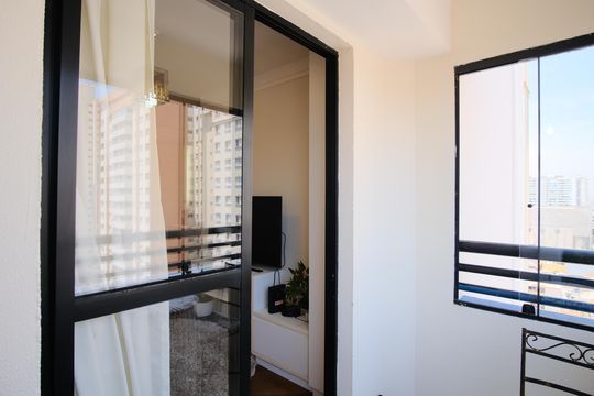 Varanda de apartamento à venda com 1 quarto, 45m² em Tatuapé, São Paulo